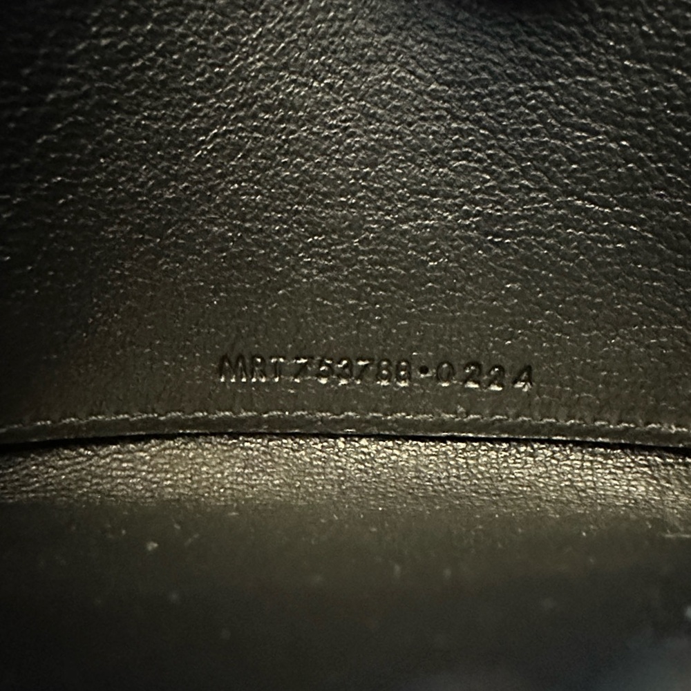Saint Laurent Cassandre Zip Around Wallet In Lambskin - Black/Gold - Picture 6 of 6